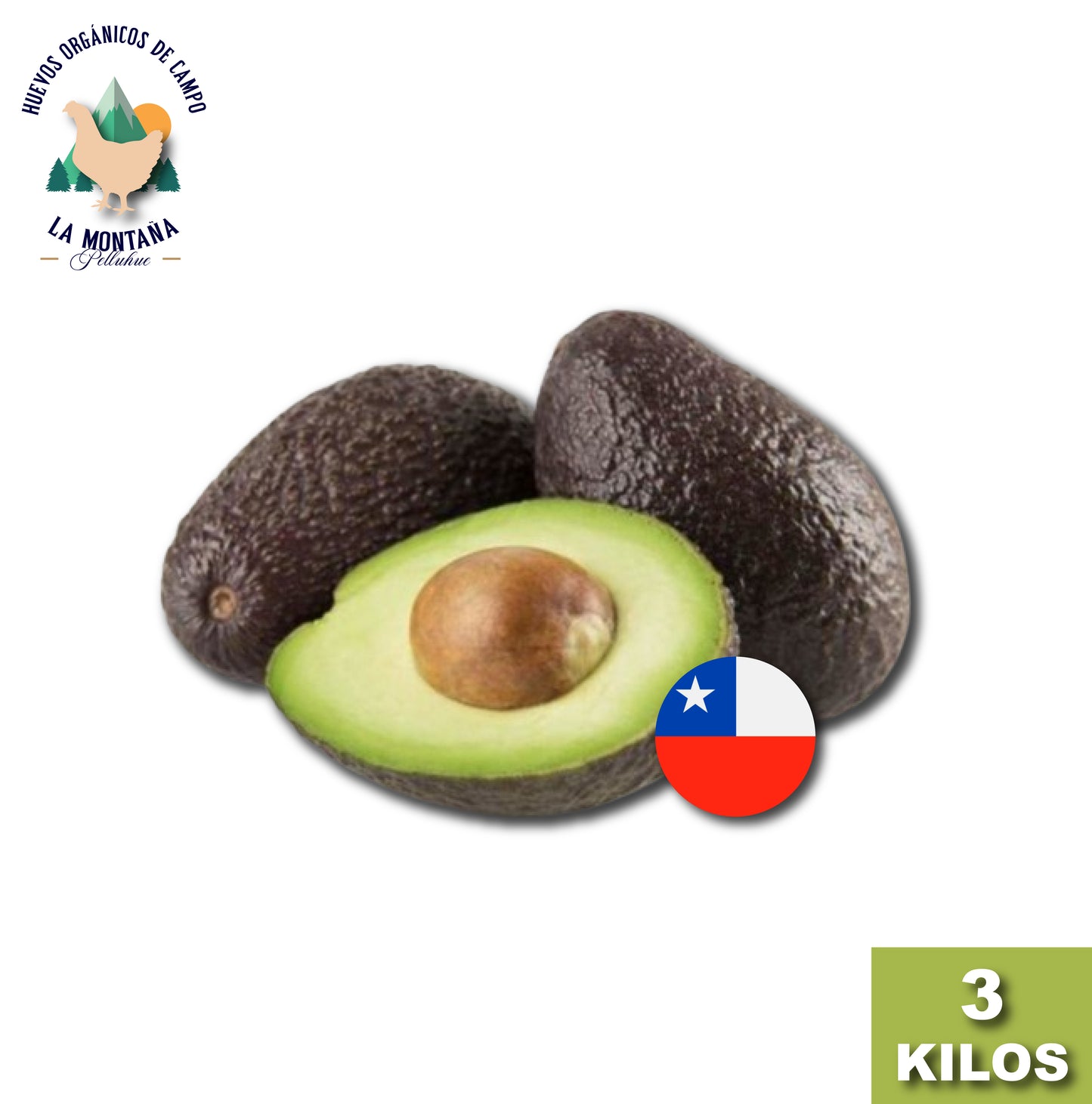 Palta Hass Chilena 3 kilos