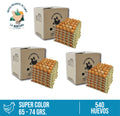 Tres cajas 180 huevos super color
