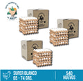 pack de 3 cajas 180 huevos super blanco