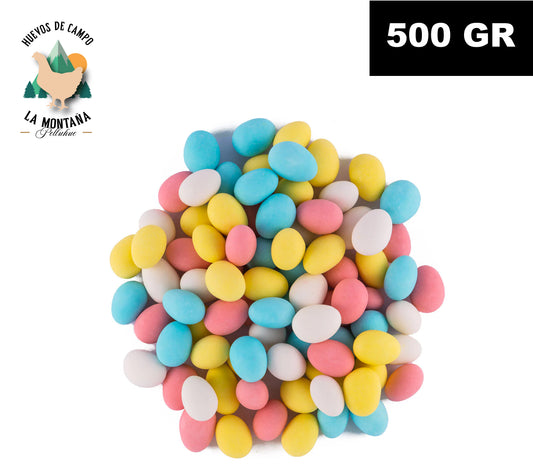 Huevos de almendras colores 500 grs