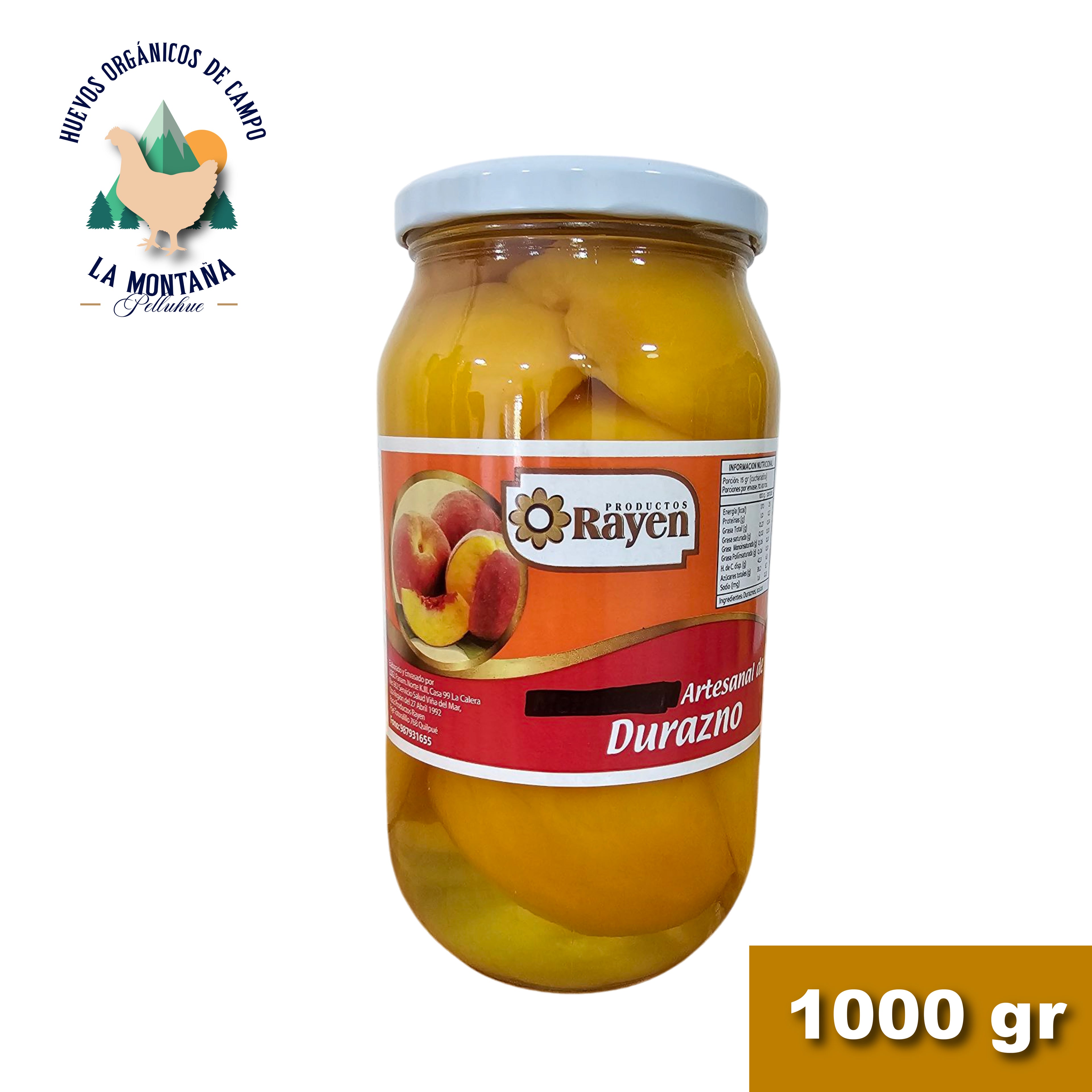 Duraznos en conserva 1000 Gr