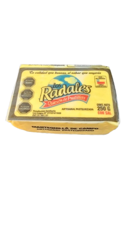 Mantequilla de campo artesanal 250 Grs