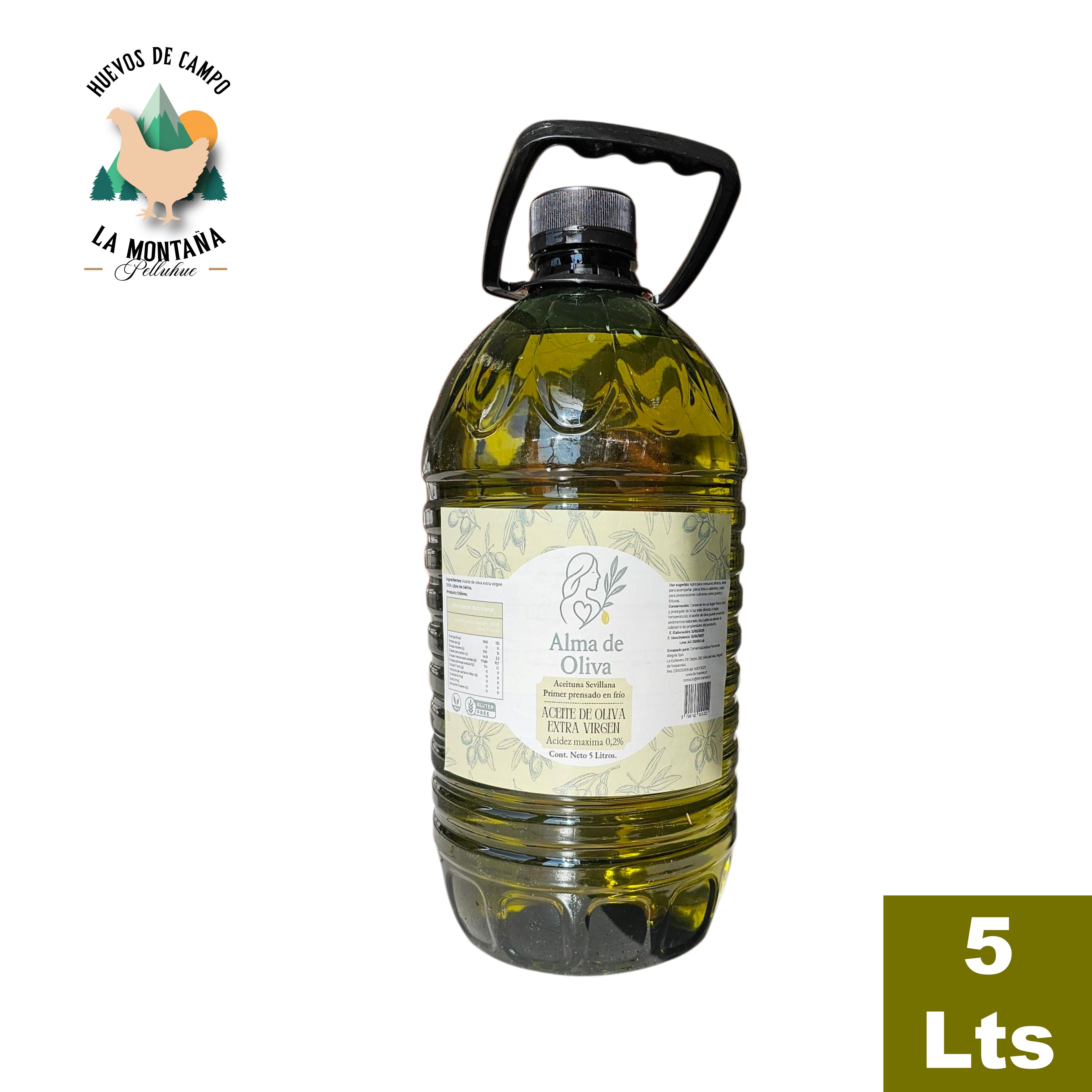 Aceite de oliva extra virgen 0,2% 5 Litros