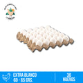 Bandeja huevos extra blanco 30 unidades