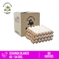 Caja huevos segunda blanco 90 unidades